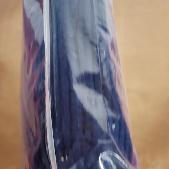 Easy Going Navy Blue Elastic Bottom Soft Stretch Ottoman Slipcover 64"x26"x16" - Picture 14 of 16